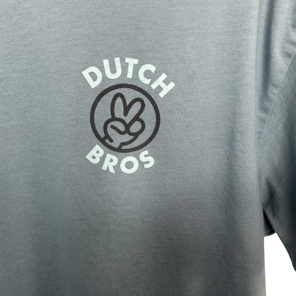 Dutch Bros Blue MEDIUM VINTAGE “Have A Dutch Day” Smiley Face Tee DB 1992 - Picture 3 of 6